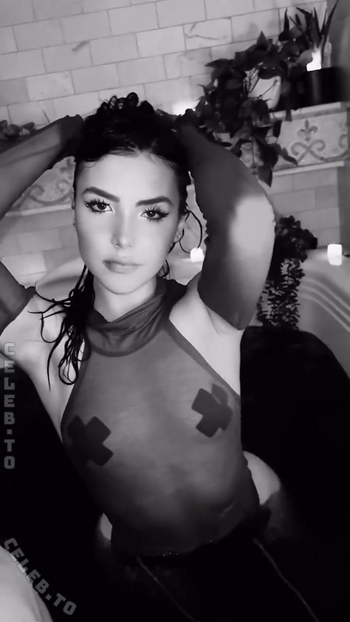 Andrea Botez Sexy Stockings Lingerie Set Leaked - Influencers GoneWild