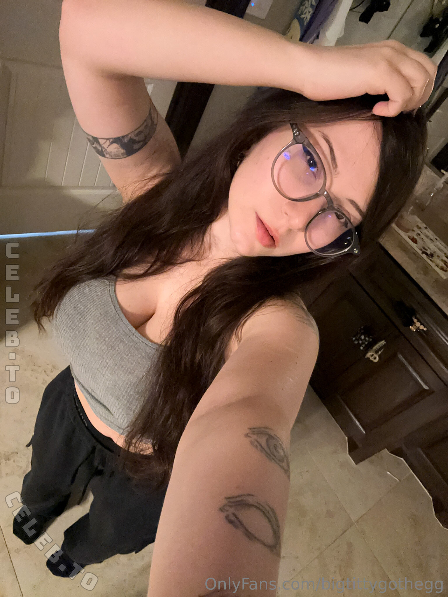 Bigtittygothegg Nude Celeb - Leah Onlyfans Leaked Nude Photo