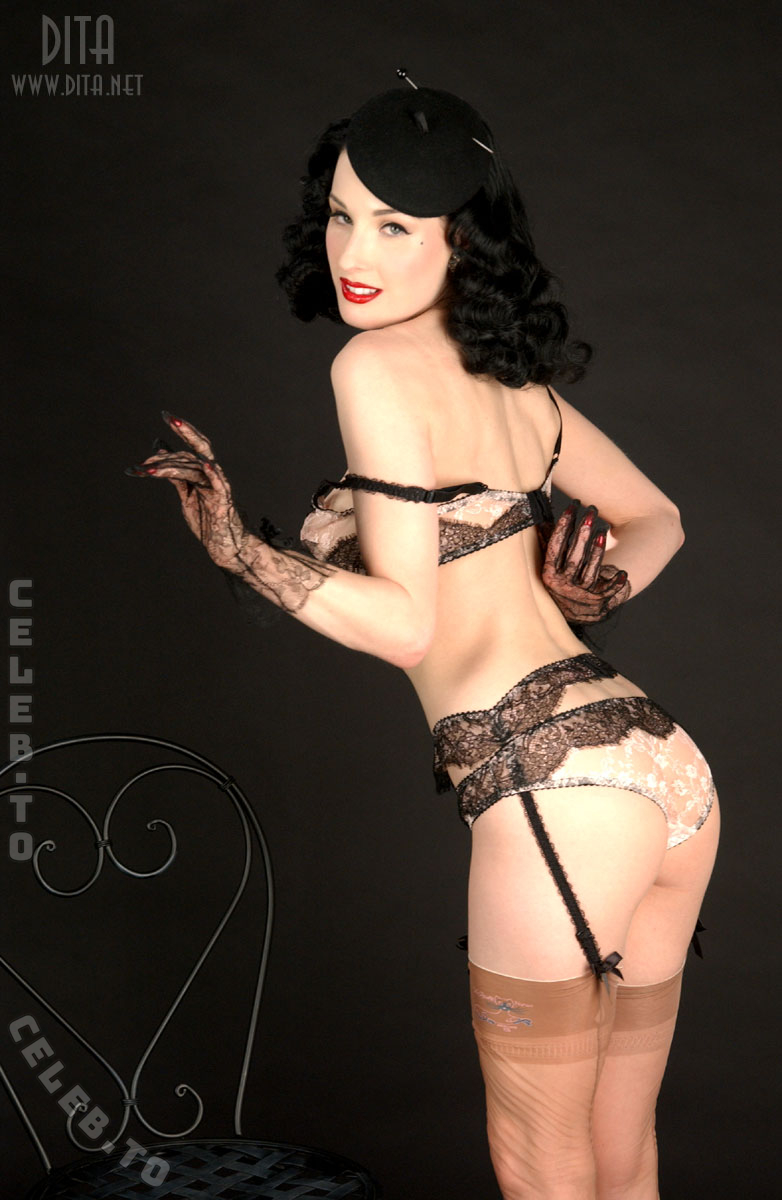 Dita Von Teese legs
