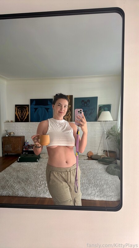 KittyPlays Sexy Purple Bikini Thong Fansly Set Leaked - Influencers GoneWild