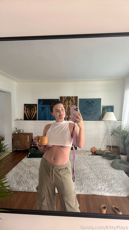 KittyPlays Sexy Purple Bikini Thong Fansly Set Leaked - Influencers GoneWild