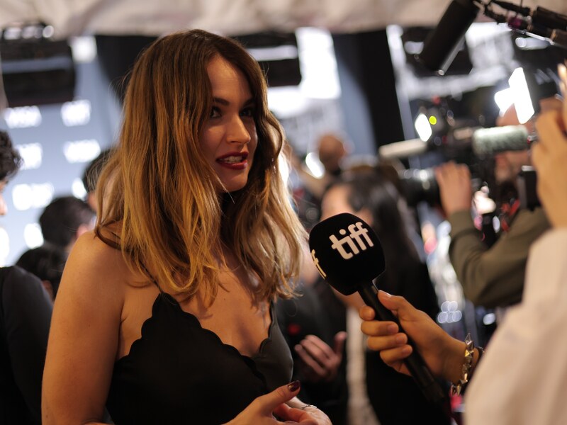 Lily James butts