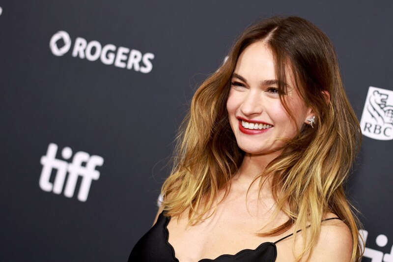 Lily James butts