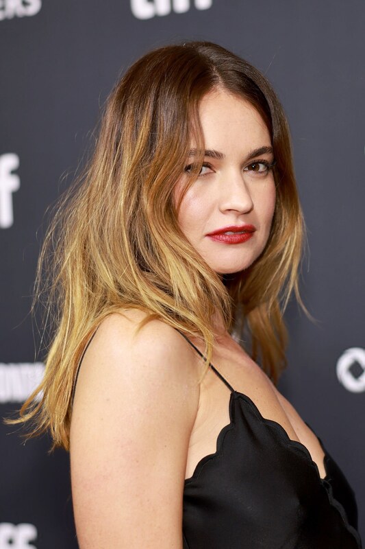 Lily James hands