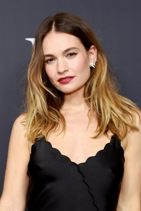 Lily James hands