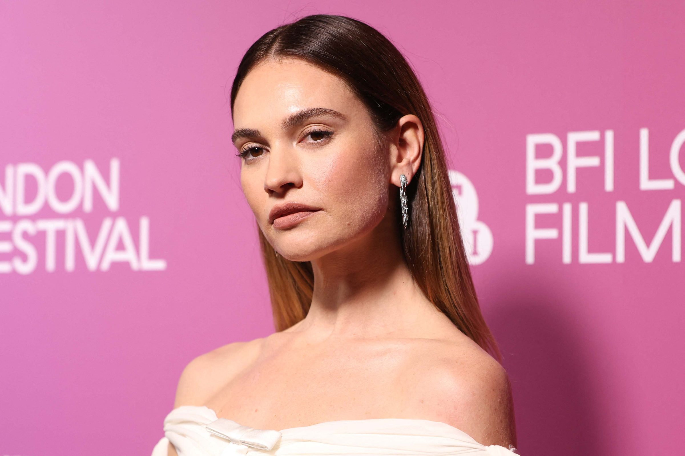 Lily James hands