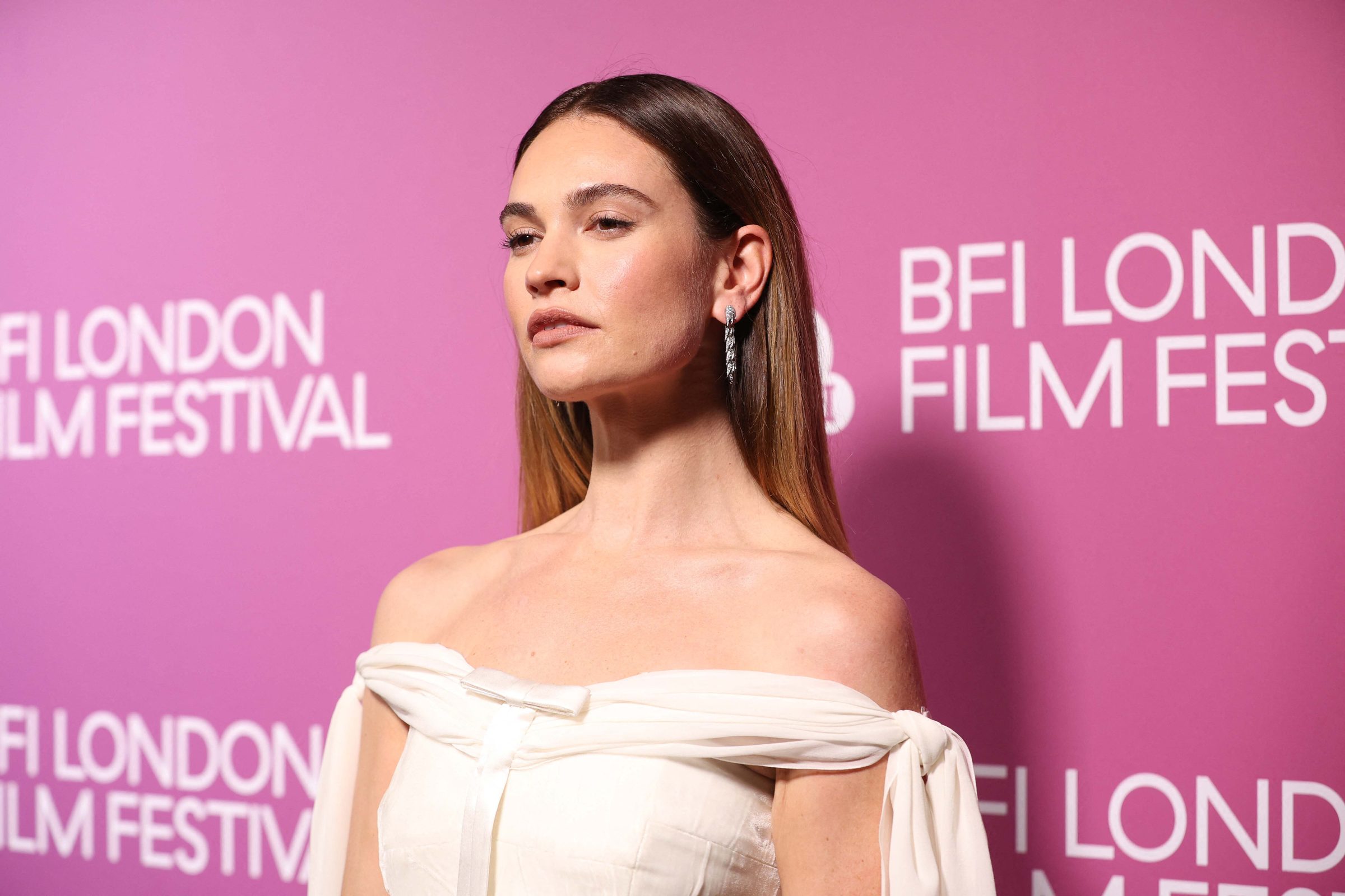 Lily James hands
