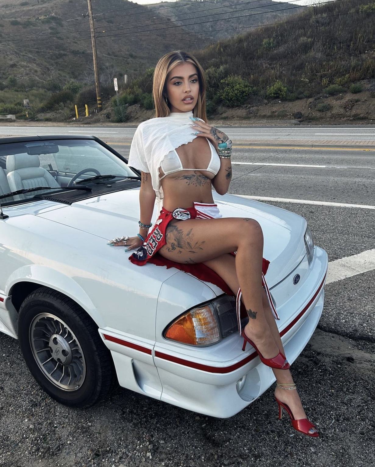 Malu Trevejo Bikini Skirt Twerking Onlyfans Set Leaked - Influencers Gonewild