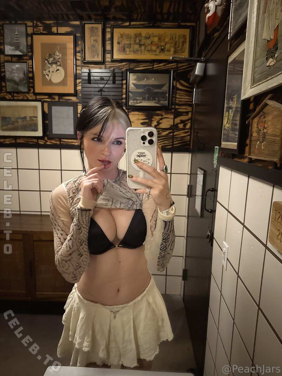 PeachJars Nude Public Bathroom Flash Onlyfans Set Leaked - Influencers GoneWild