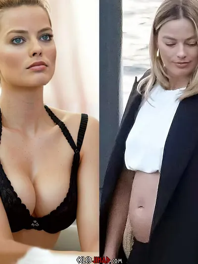 Margot Robbie’s Swollen Tits And Fat Gut Can Only Mean One Thing