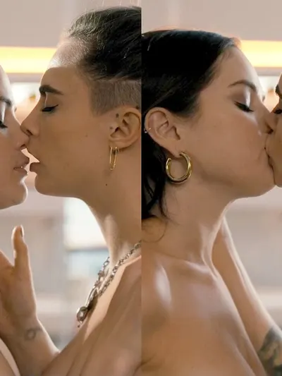 Selena Gomez & Cara Delevingne Nude Kissing Outtake